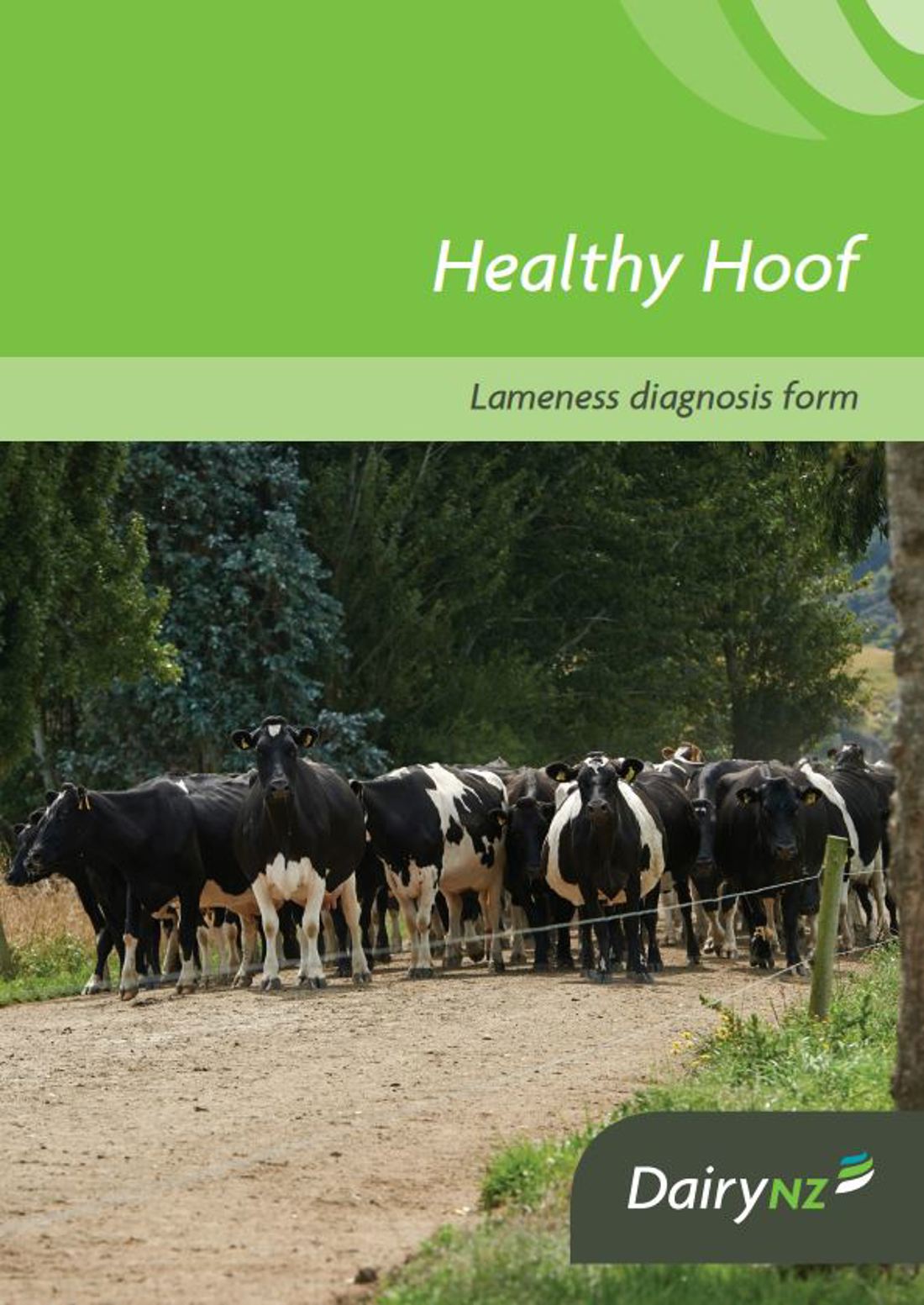 Healthy Hoof Lameness Diagnosis Form Image