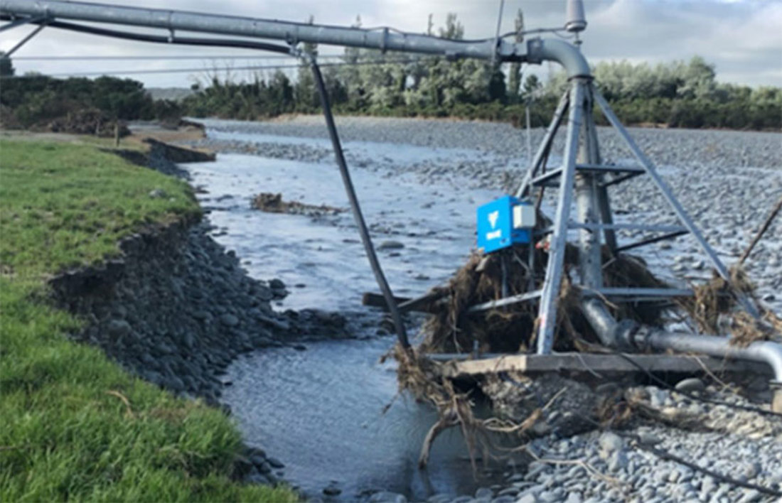 Rangitata River Flood Damaged Irrigator 850X547