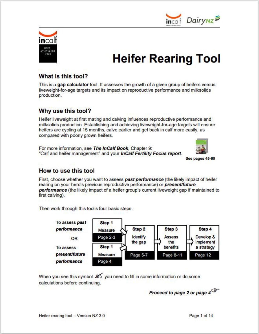 Incalf Heifer Rearing Tool Image