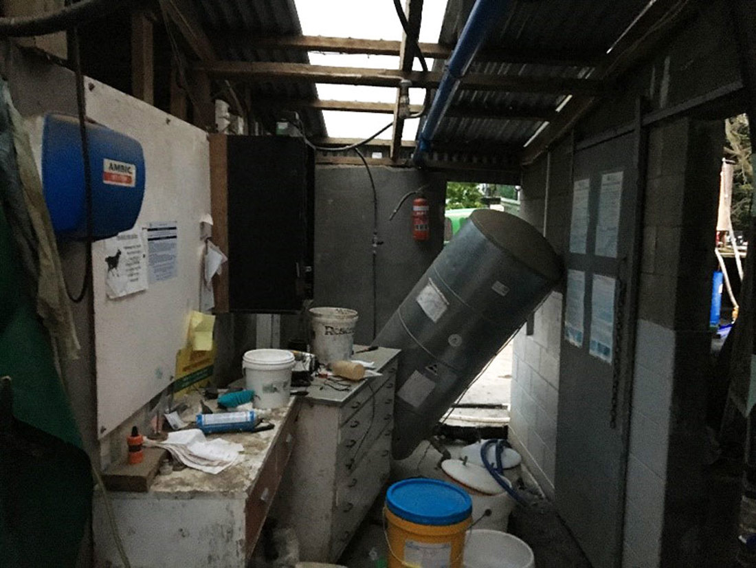 Kaikoura Earthquake Dairy Shed Damage 850X638